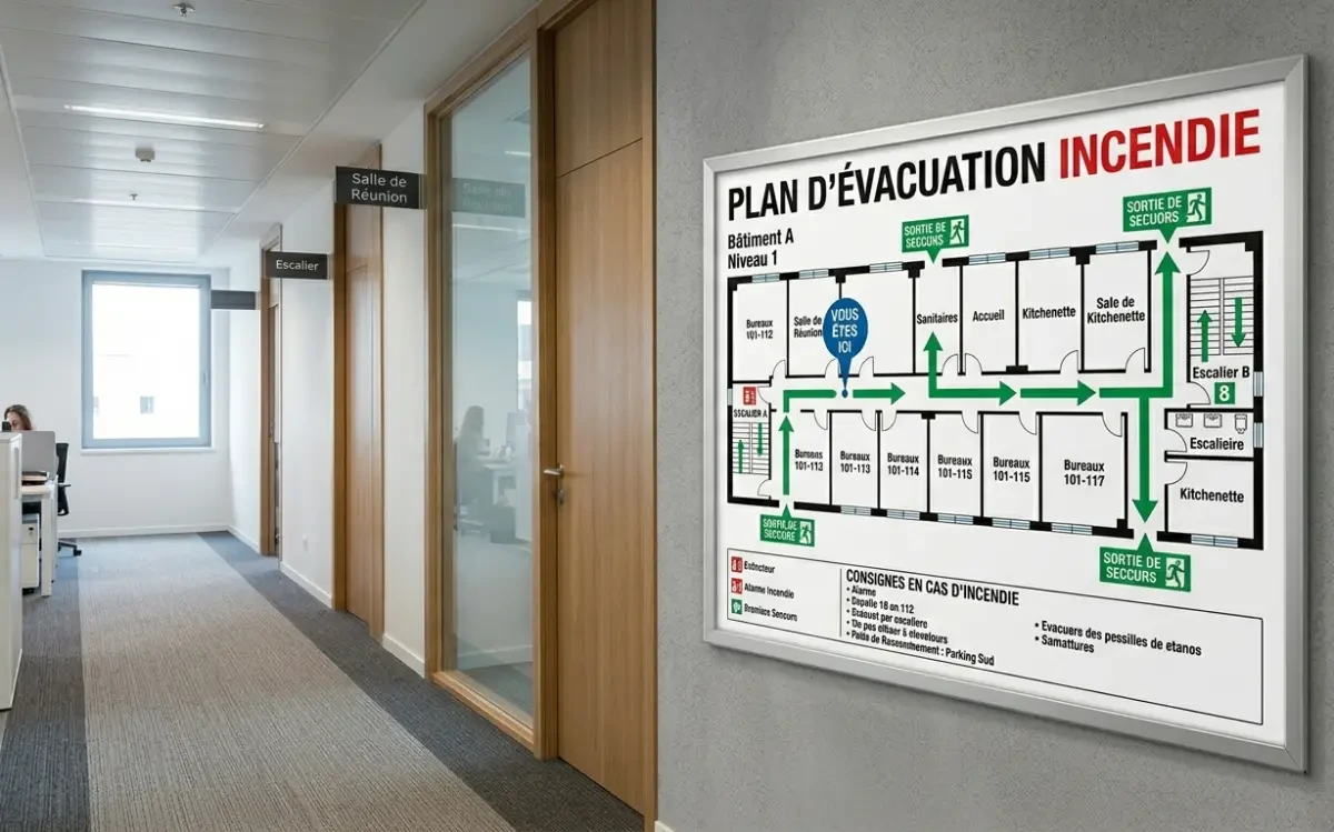 Élaboration plans d'évacuation & consignes sécurité Rennes