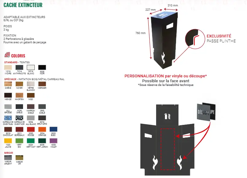 Matériels et accessoires incendie
